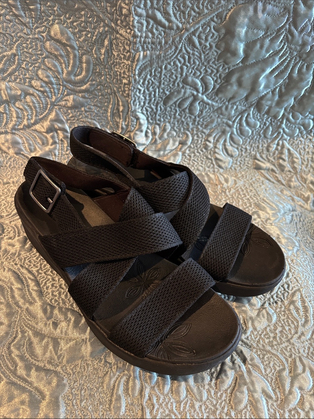 Skechers Black Women's Strappy Comfort Sandals